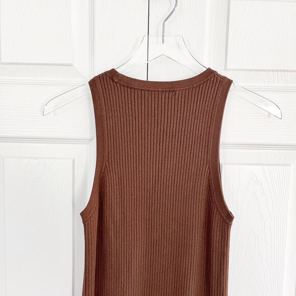 Madewell Sleeveless Midi Sweater Dress in Forage - Picture 9 of 9